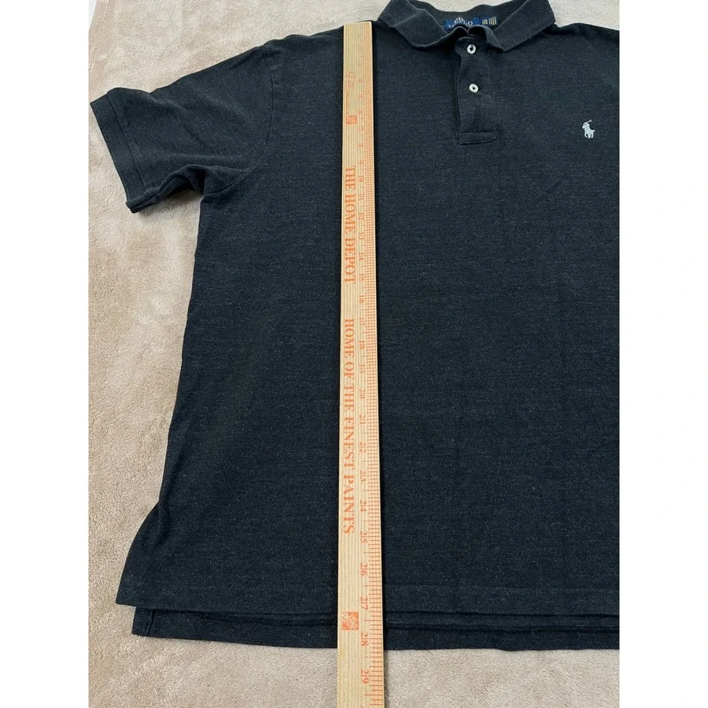 Polo Ralph Lauren Polo Shirt Men's 2XB Big Charcoal Grey Heather Short Sleeve